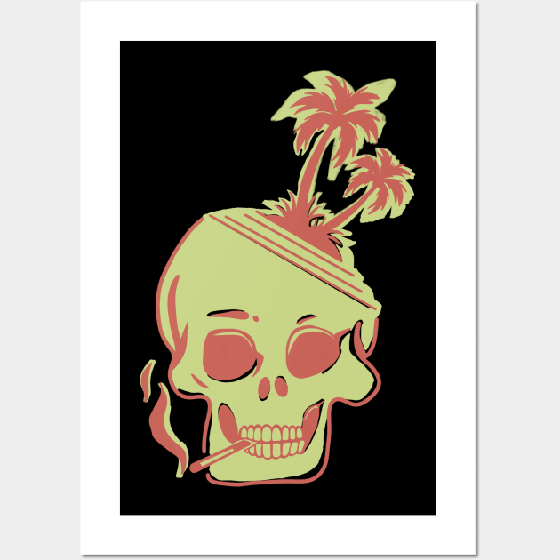 Tropical Skull Wall Art by thebarnumstore